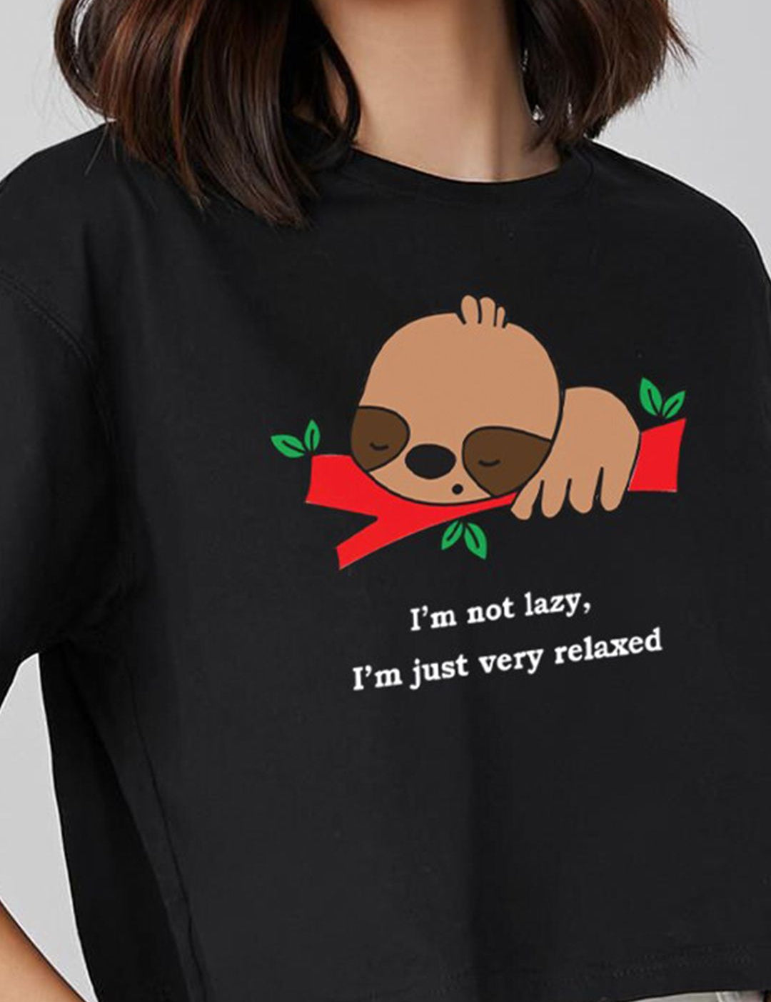 Kotty Typography Printed Oversized T-shirt