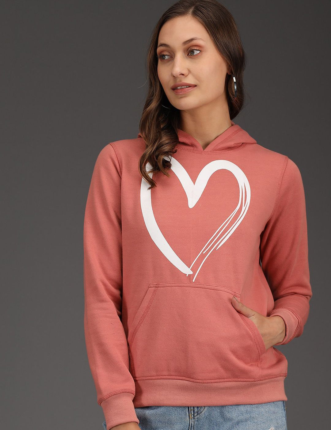 Kotty Women Pink Printed Sweatshirt