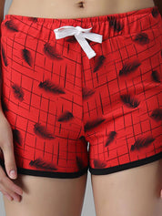 Kotty Women Conversational Printed Hot Pants Low-Rise Regular Fit Shorts