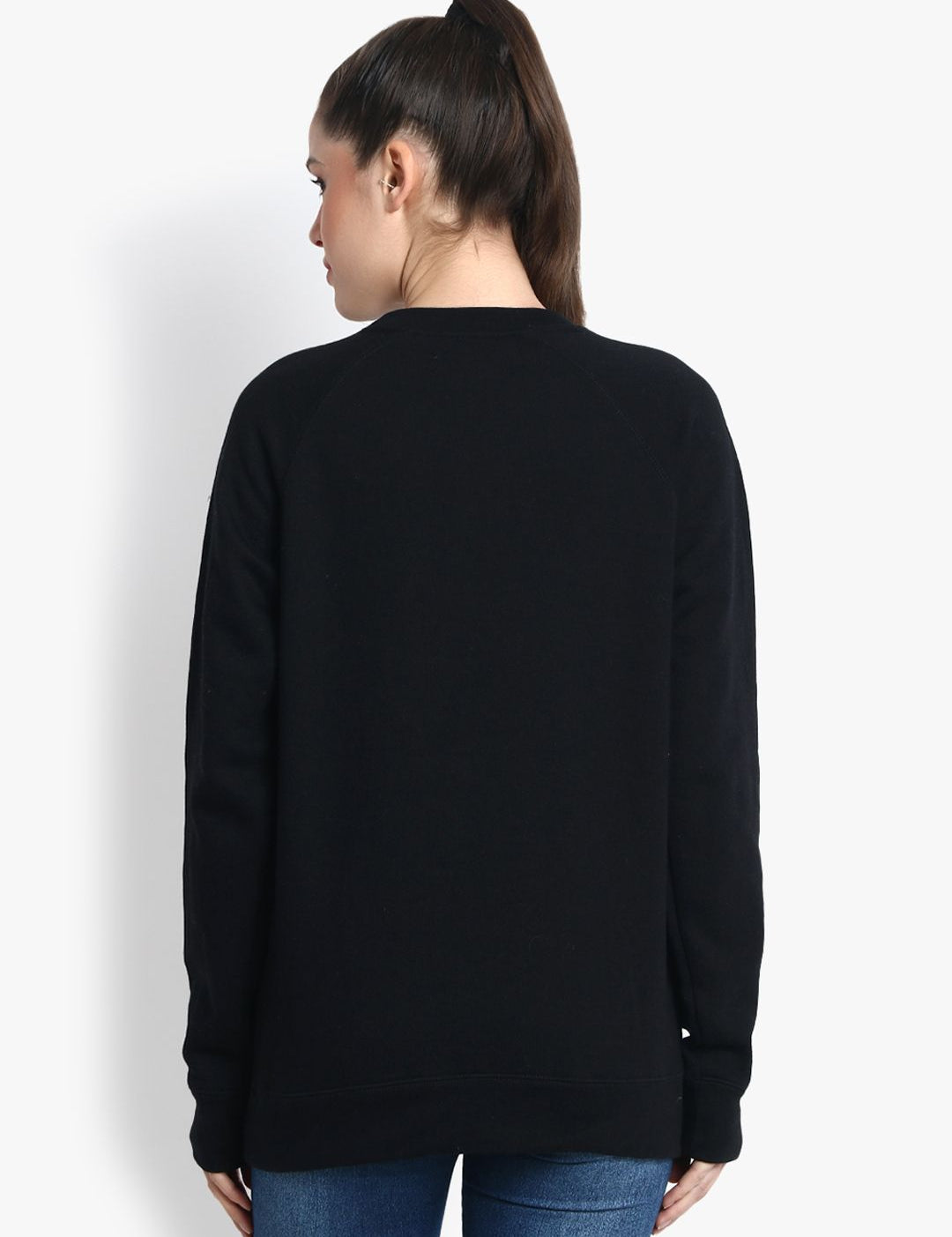 Kotty Women Black Printed Sweatshirt