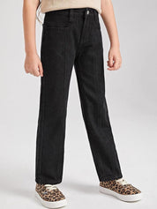 Kotty Girls Jean Mid-Rise Clean Look Stretchable Jeans