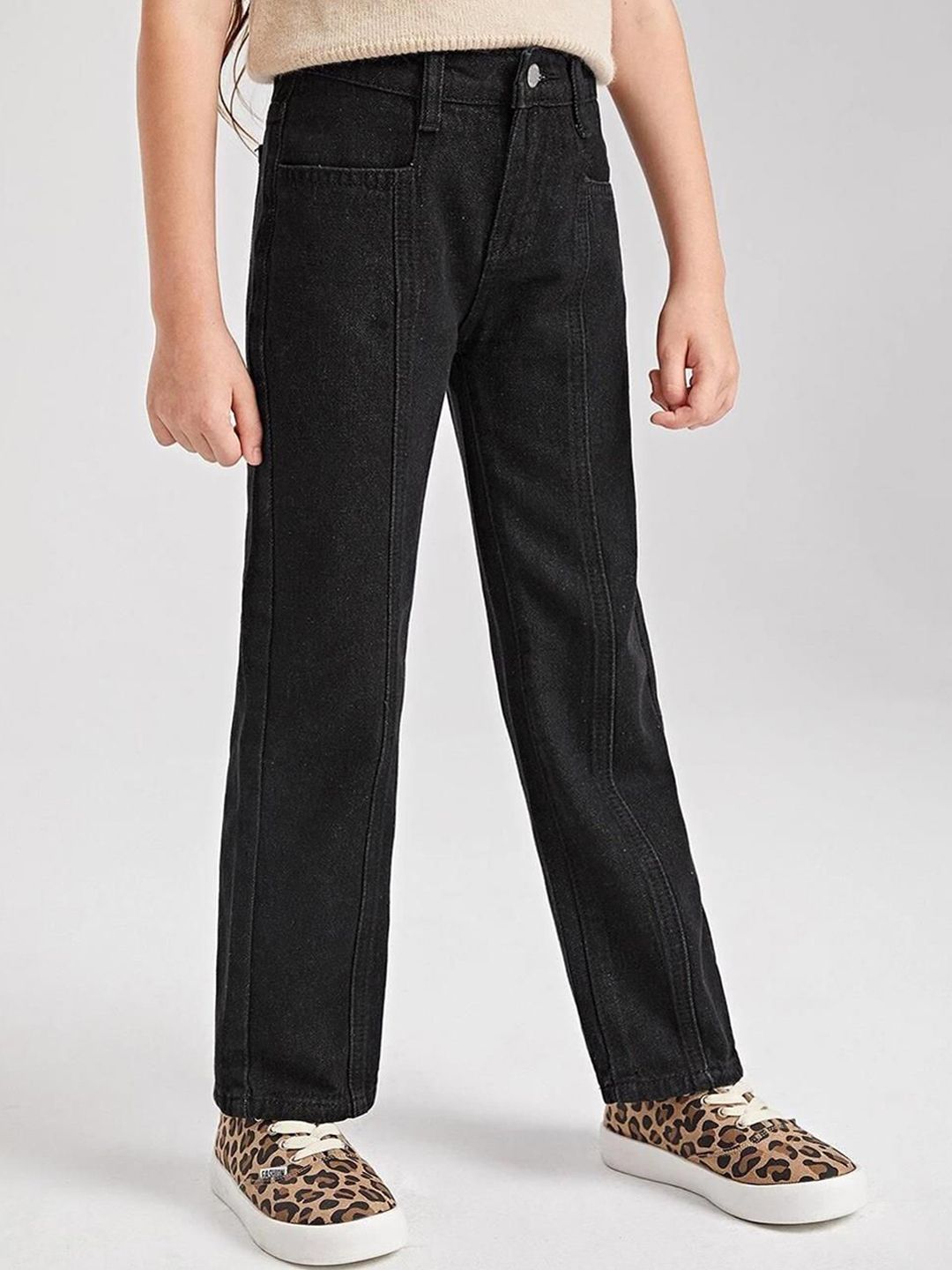 Kotty Girls Jean Mid-Rise Clean Look Stretchable Jeans