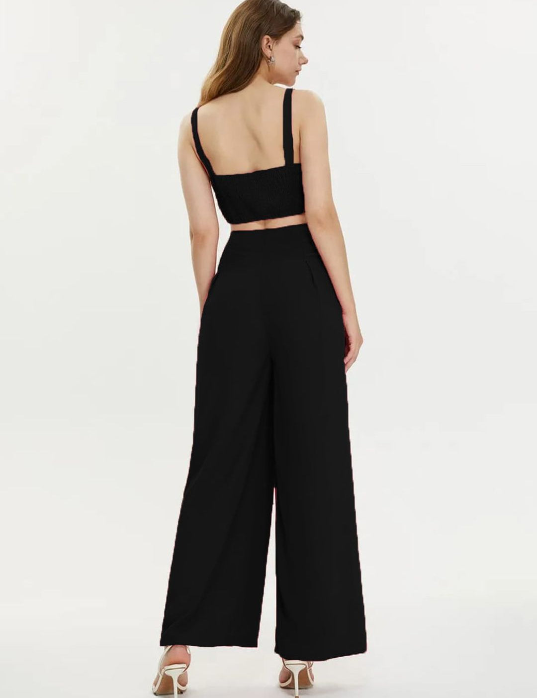KOTTY BIZwear Shoulder Strap Crop Top & Trousers