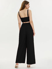 KOTTY BIZwear Shoulder Strap Crop Top & Trousers