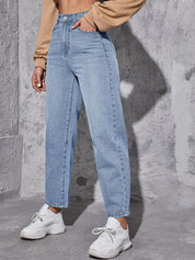 Kotty Women Jean High-Rise Light Fade Clean Look Stretchable Jeans