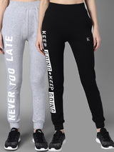 Kotty Women Pack Of 2 Printed Straight-Fit Joggers