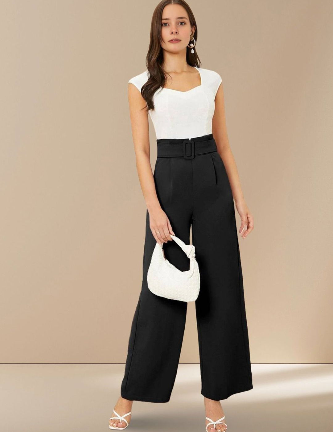 Kotty Women Straight Fit High-Rise Formal Trousers