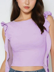 Kotty Women Solid Round Neck Top