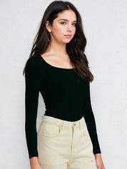 Kotty Black and Maroon Scoop Neck T-Shirt with Trouser