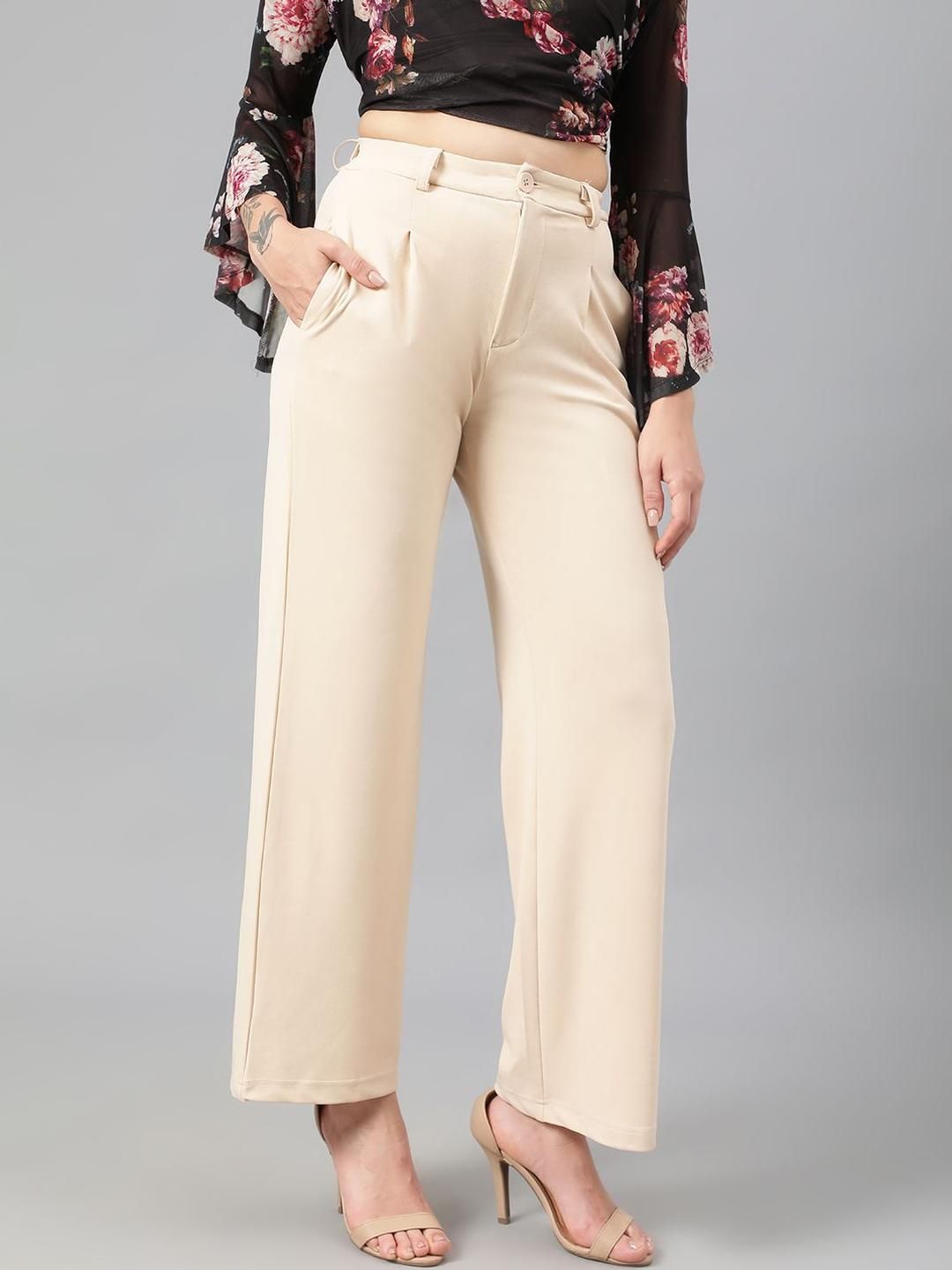 Kotty Women Wide Leg High-Rise Trousers