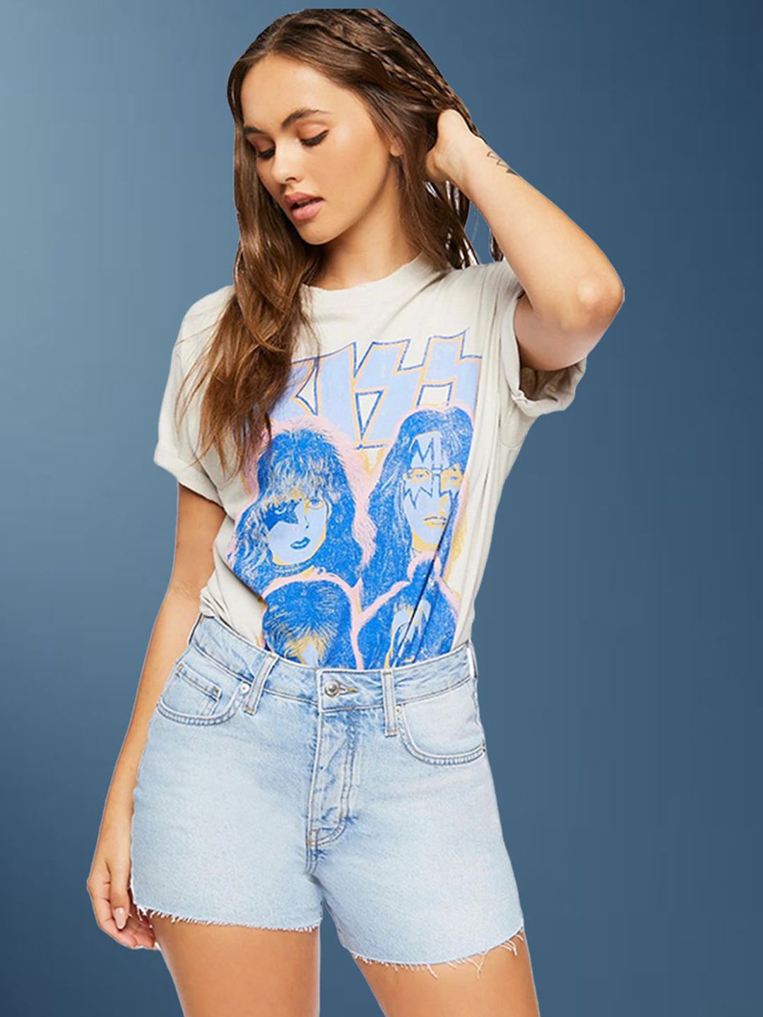 Kotty Women High-Rise Denim Shorts