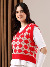 Kotty Women Crop Sweater Vest