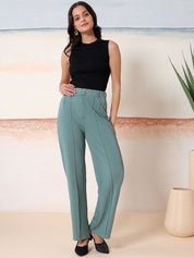 Kotty Women Sollid Round Neck Sleeveless Co-Ords