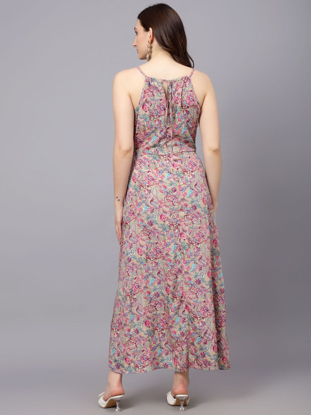 Kotty Women Graphic Printed A-Line Maxi Dress
