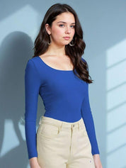 Kotty Women Solid Scoop Neck Top