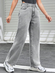 Kotty Women Jean Straight Fit High-Rise Stretchable Jeans