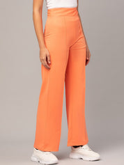 Kotty Women Pack Of 2 Straight Fit High-Rise Easy Wash Trousers