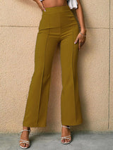 Kotty Women Relaxed Straight Fit High-Rise Easy Wash Trousers