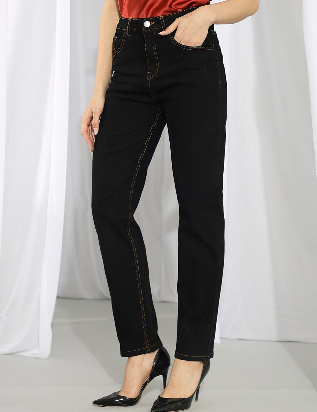 KOTTY Basics Women Slim Fit High-Rise Clean Look Stretchable Jeans