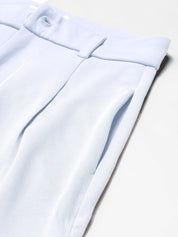 KOTTY BIZwear Women Purple Relaxed Straight Leg Straight Fit Easy Wash Pleated Trousers