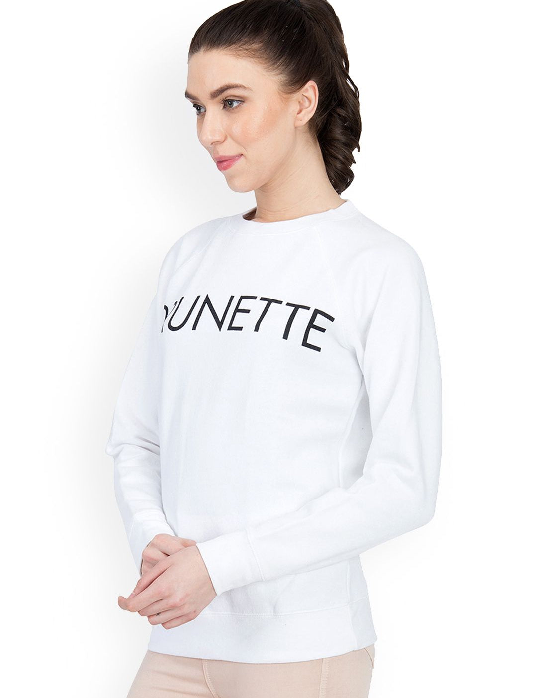 Kotty Women Off-White Printed Sweatshirt