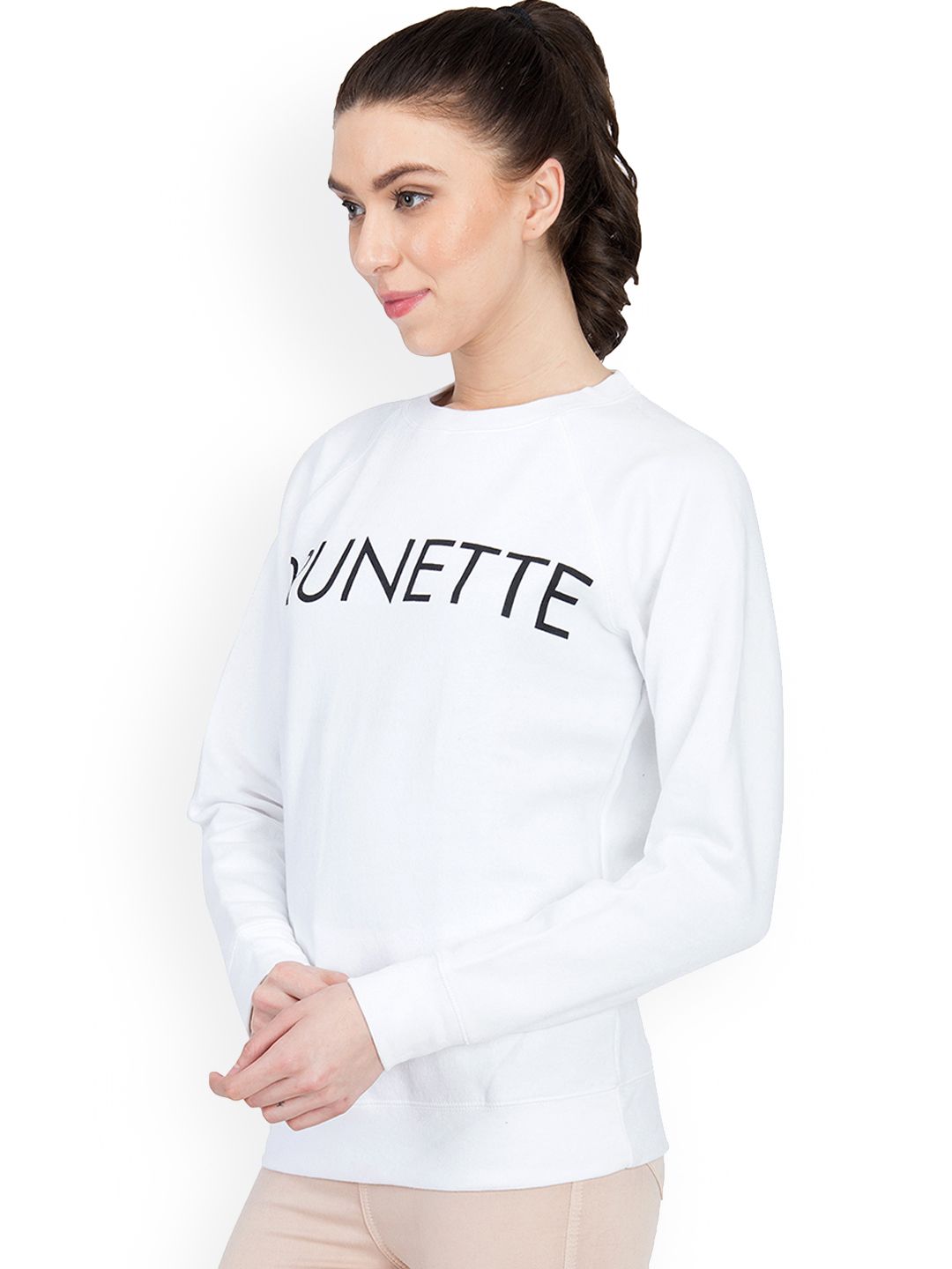 Kotty Women Off-White Printed Sweatshirt