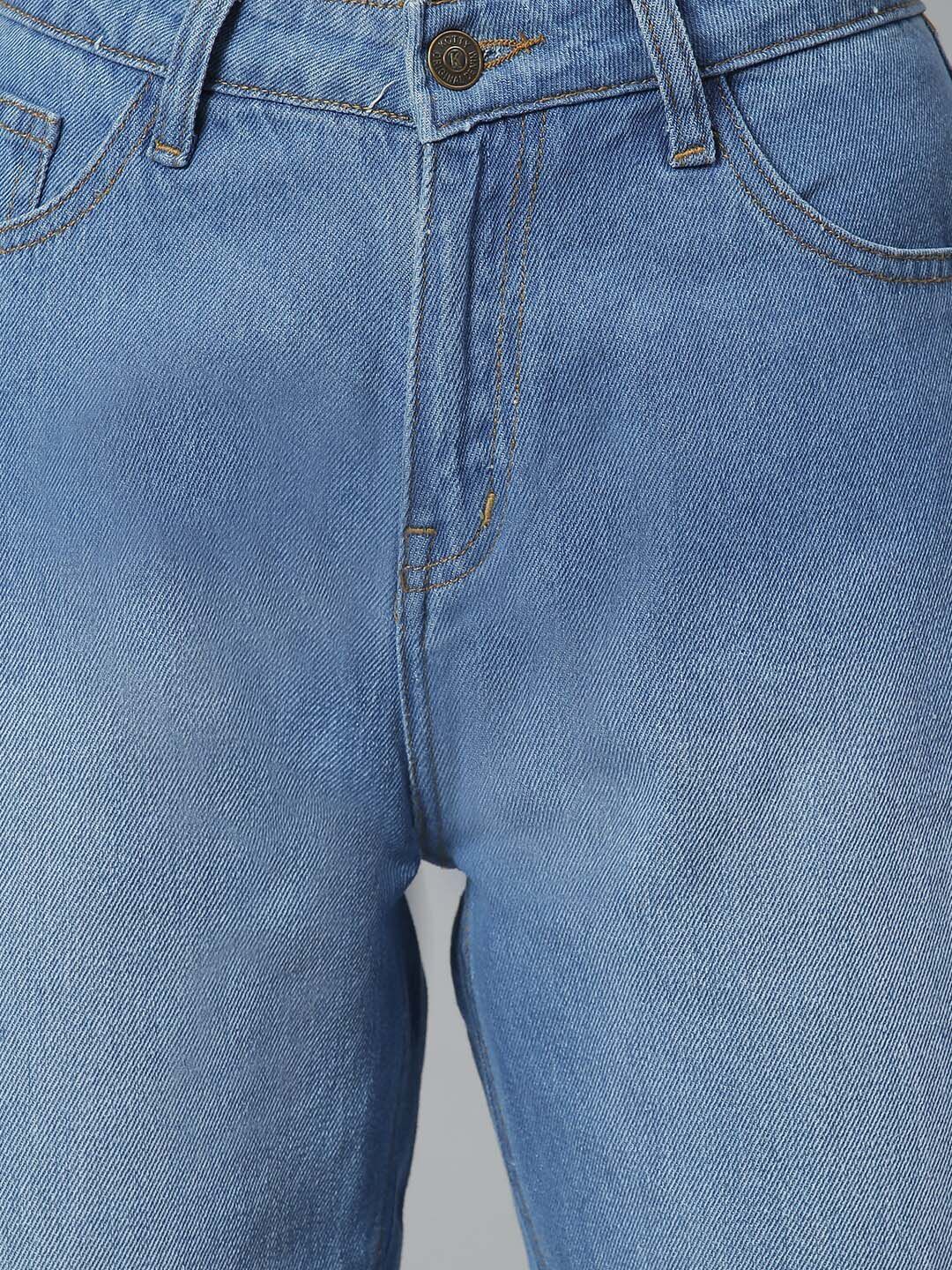 Kotty Women Blue Regular Fit High-Rise Clean Look Stretchable Jeans