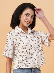 Kotty Women Opaque Printed Casual Shirt