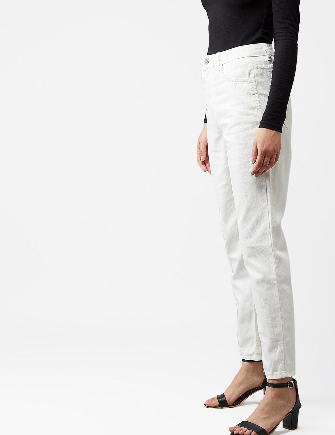 Kotty Women White Skinny Fit Jeans