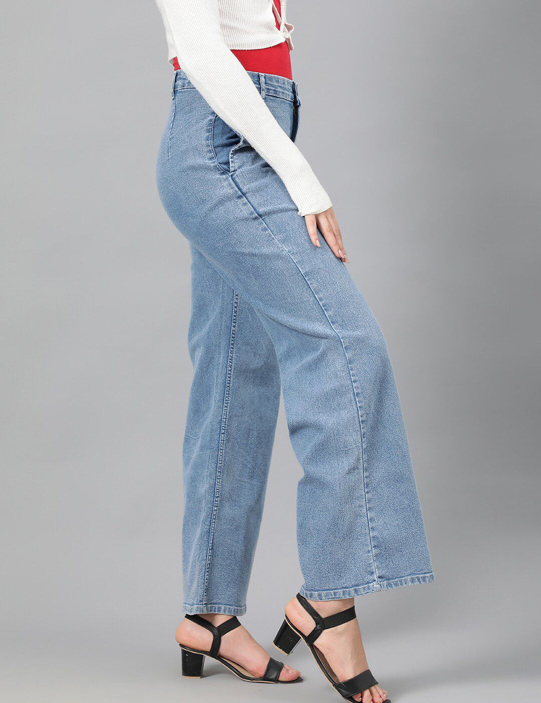 Kotty Women Blue Jean Mid-Rise Stretchable Jeans