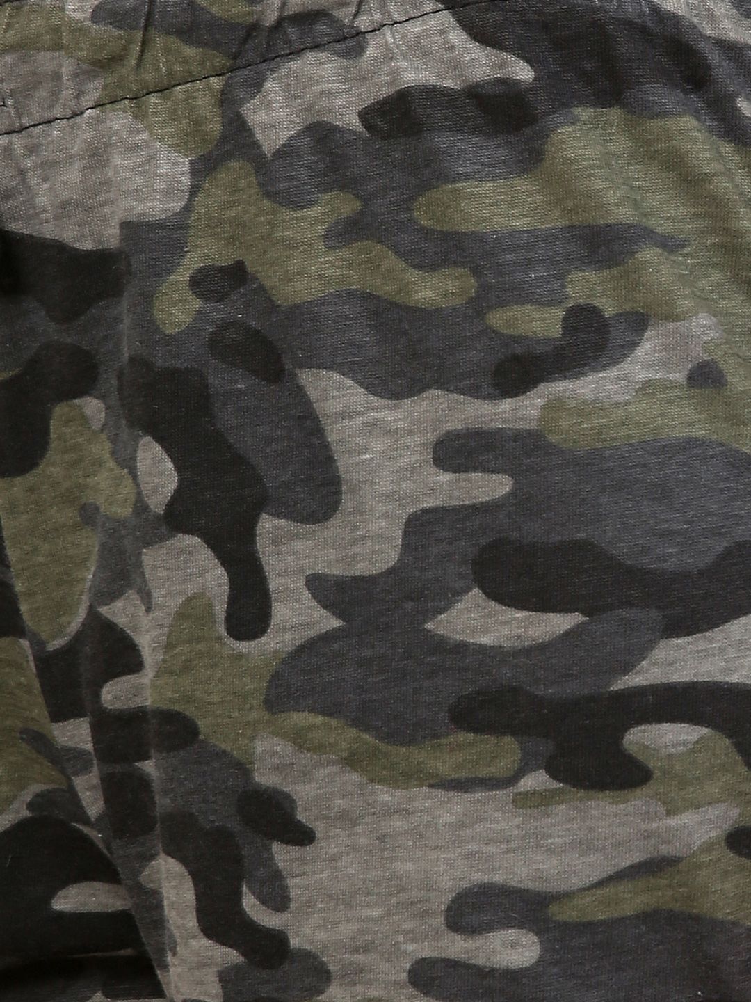 Kotty Women Grey & Black Camouflauge Printed Lounge Shirts