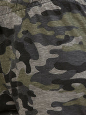 Kotty Women Grey & Black Camouflauge Printed Lounge Shirts