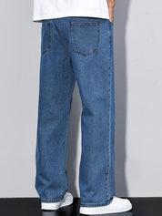 Kotty Men Straight Fit Mid-Rise Stretchable Jeans