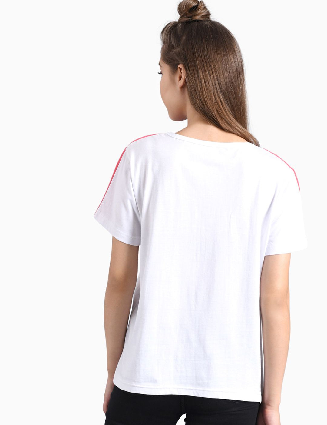 Kotty Women Multicoloured Colourblocked Round Neck T-shirt