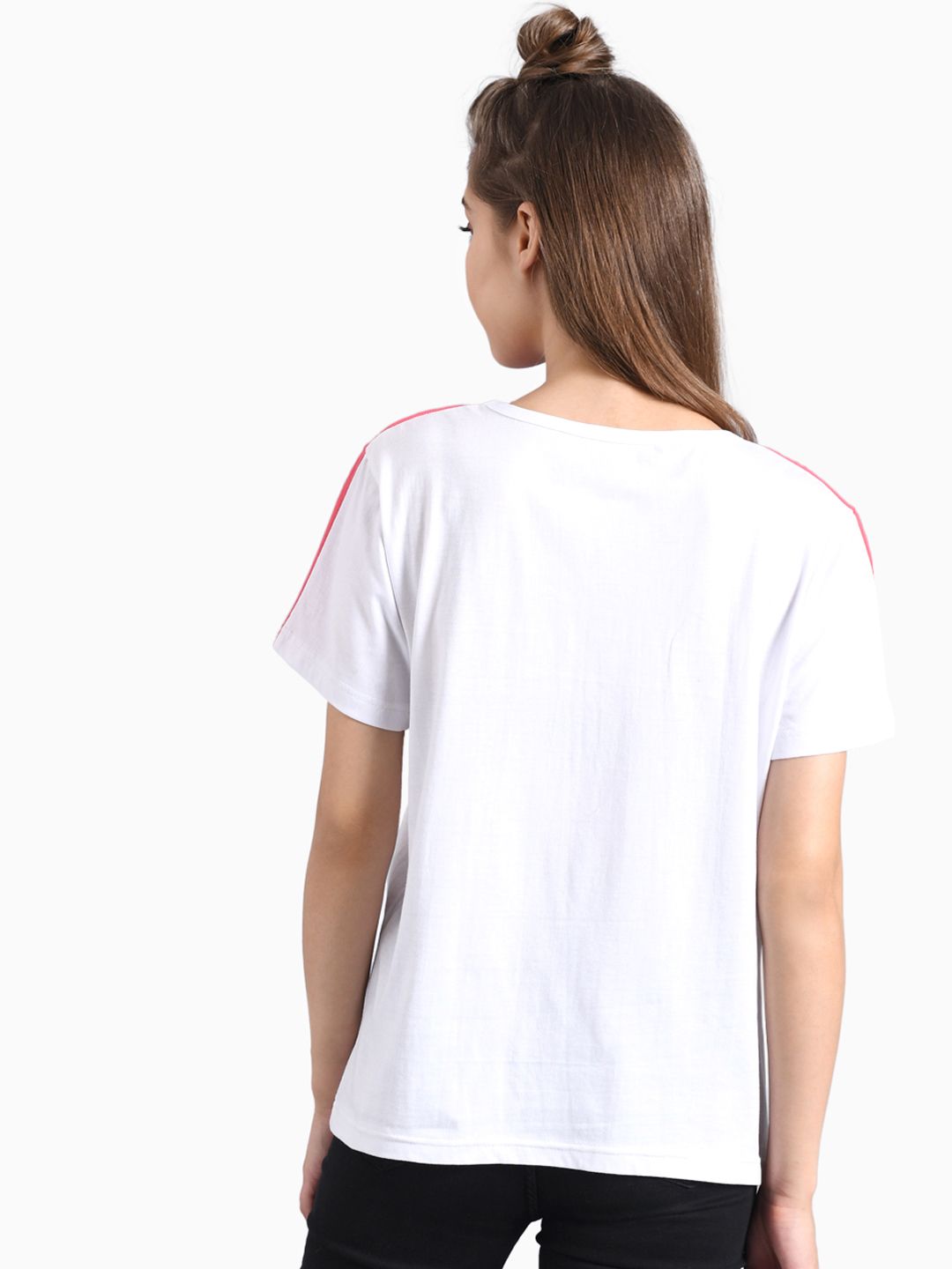 Kotty Women Multicoloured Colourblocked Round Neck T-shirt