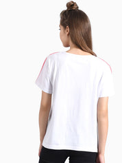 Kotty Women Multicoloured Colourblocked Round Neck T-shirt