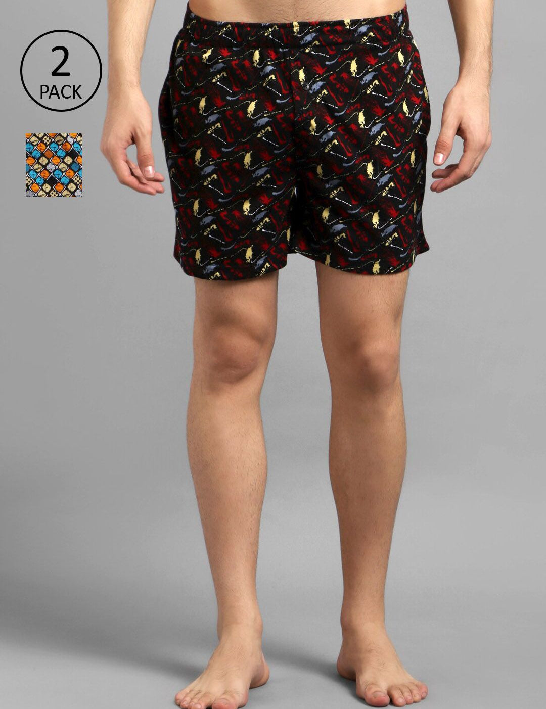 Kotty Men Pack Of 2 Printed Boxers