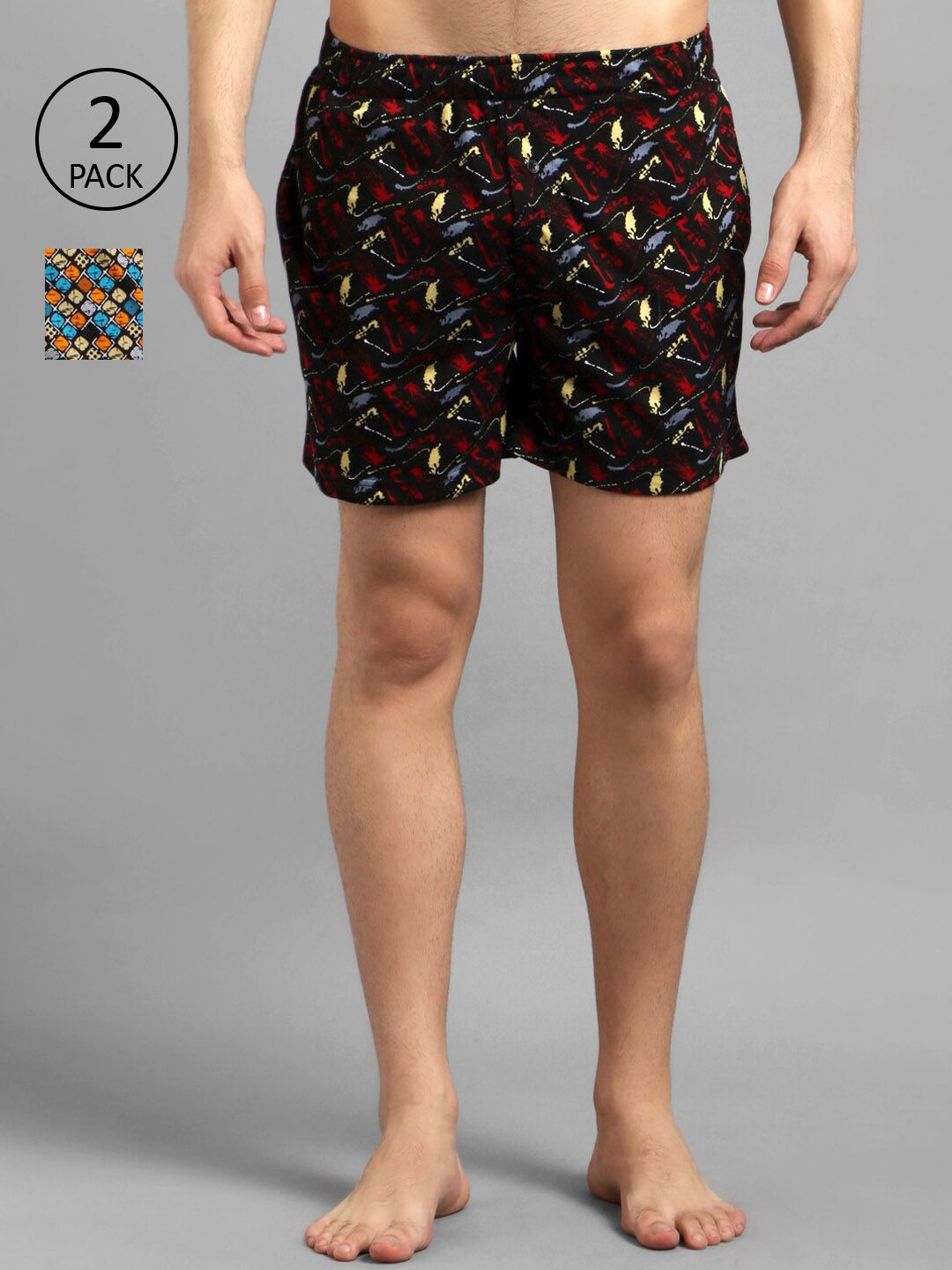 Kotty Men Pack Of 2 Printed Boxers