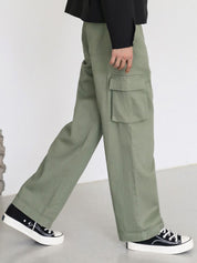 Kotty Men Relaxed Low-Rise Easy Wash Cargos Trousers