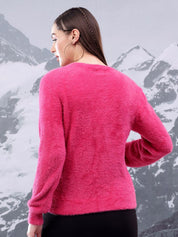 Kotty Women Solid Round Neck Pullover