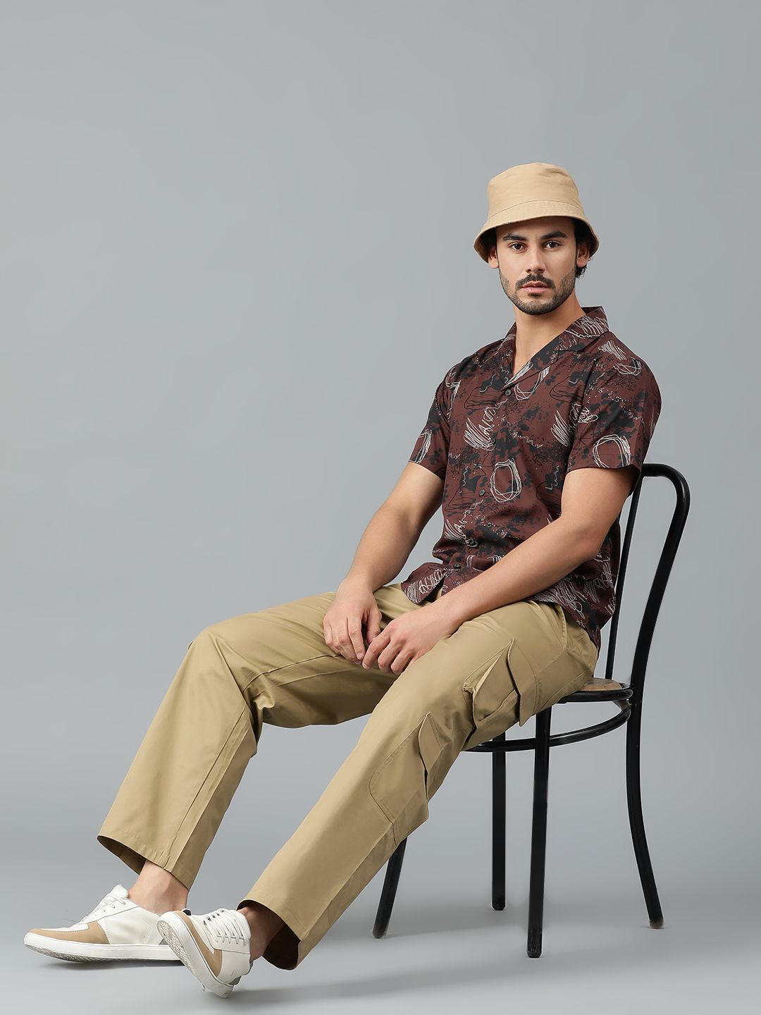 Kotty Men Abstract Printed Casual Shirt