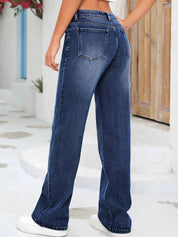 Kotty Women Straight Fit High-Rise Stretchable Jeans