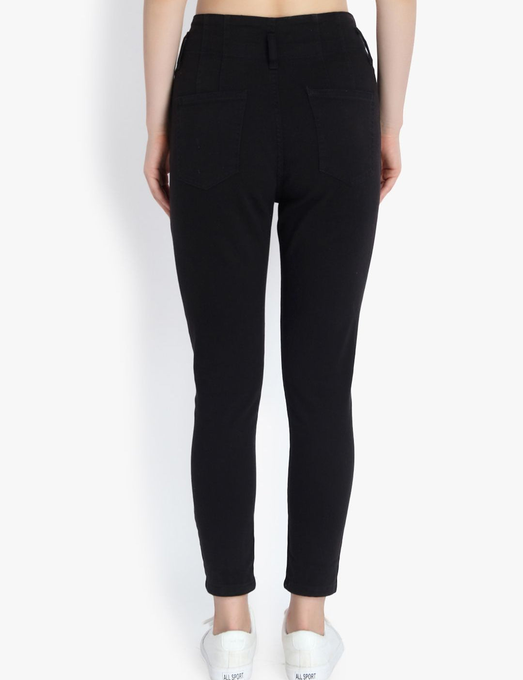 Kotty Women Black Skinny Fit High-Rise Clean Look Jeans