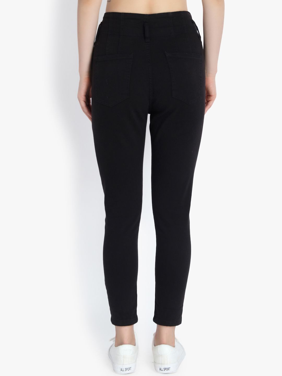 Kotty Women Black Skinny Fit High-Rise Clean Look Jeans