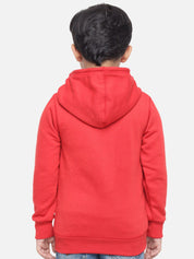 Kotty Boys Red Printed Sweatshirt