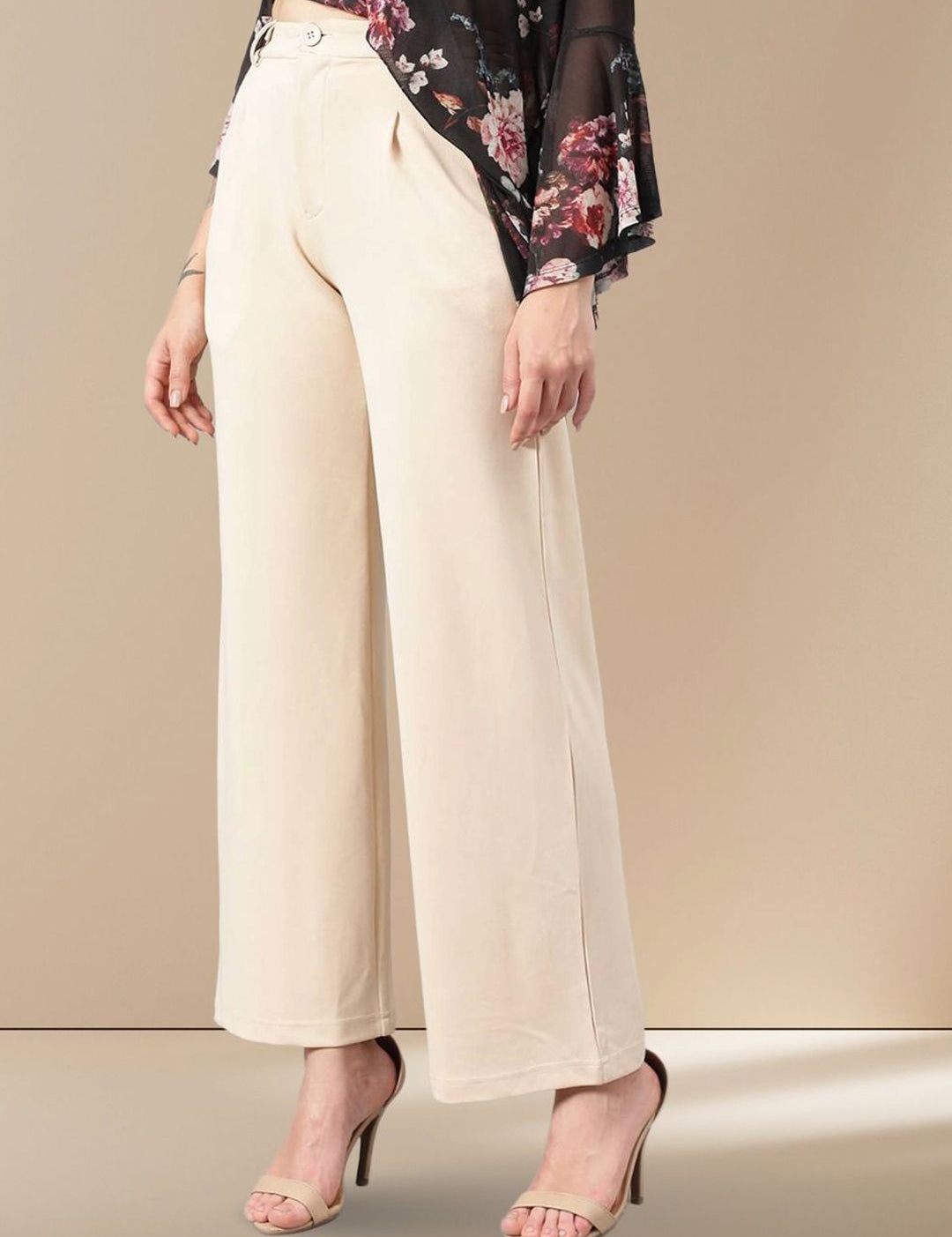 Kotty Women Straight Fit High-Rise Parallel Trouser