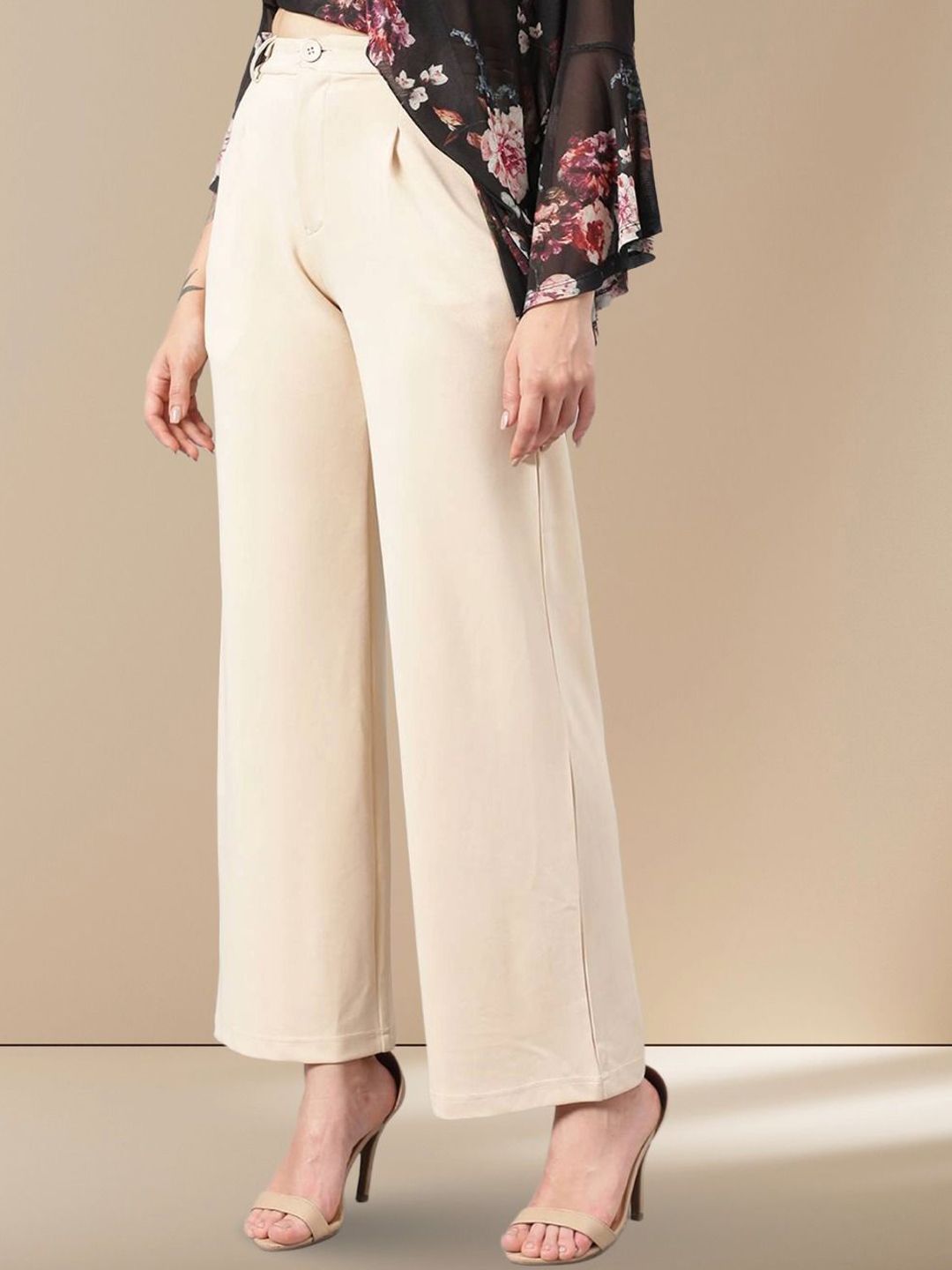 Kotty Women Straight Fit High-Rise Parallel Trouser