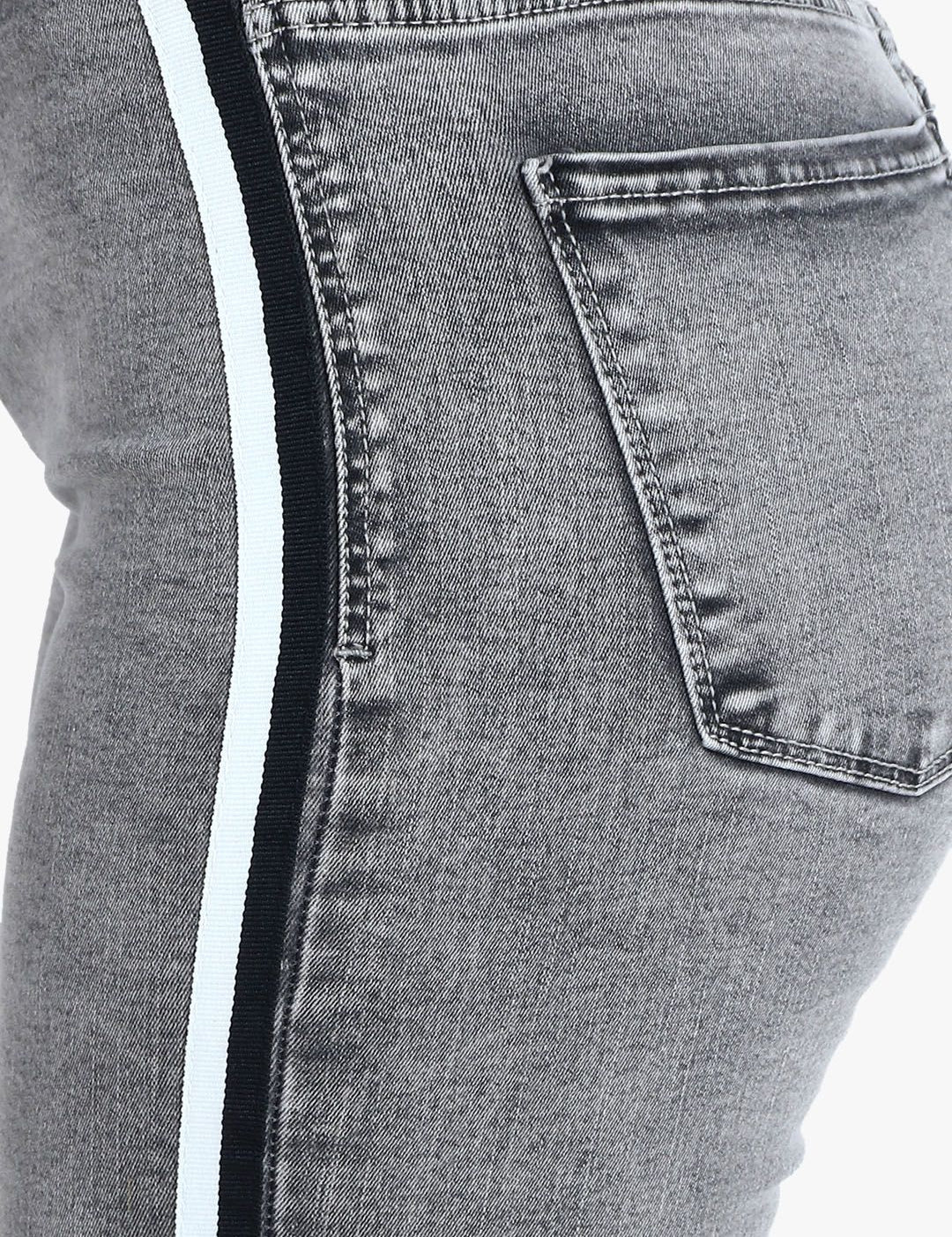 Kotty Women Grey Skinny Fit High-Rise Clean Look Jeans