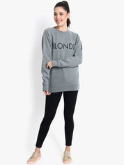 Kotty Women Grey Printed Sweatshirt