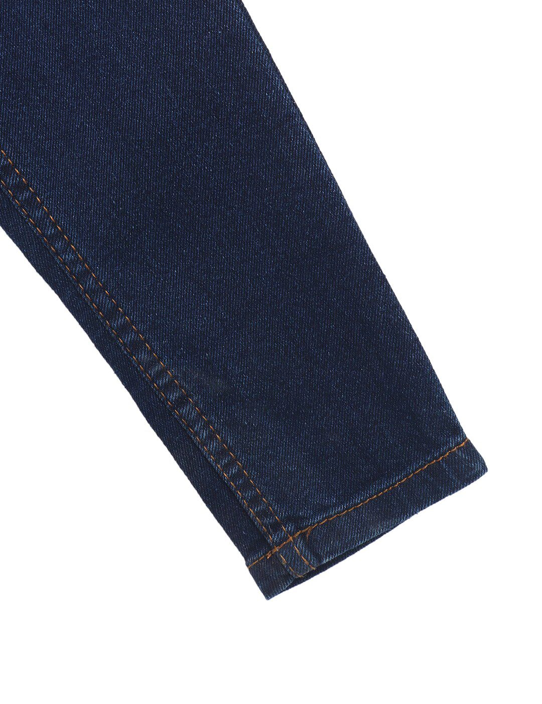 Kotty Girls Navy Blue Jean Regular Fit Light Fade Cotton Jeans